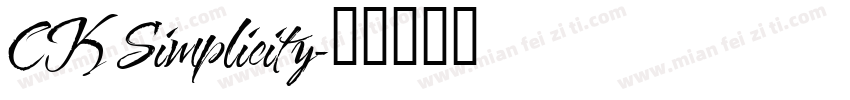 CK Simplicity字体转换